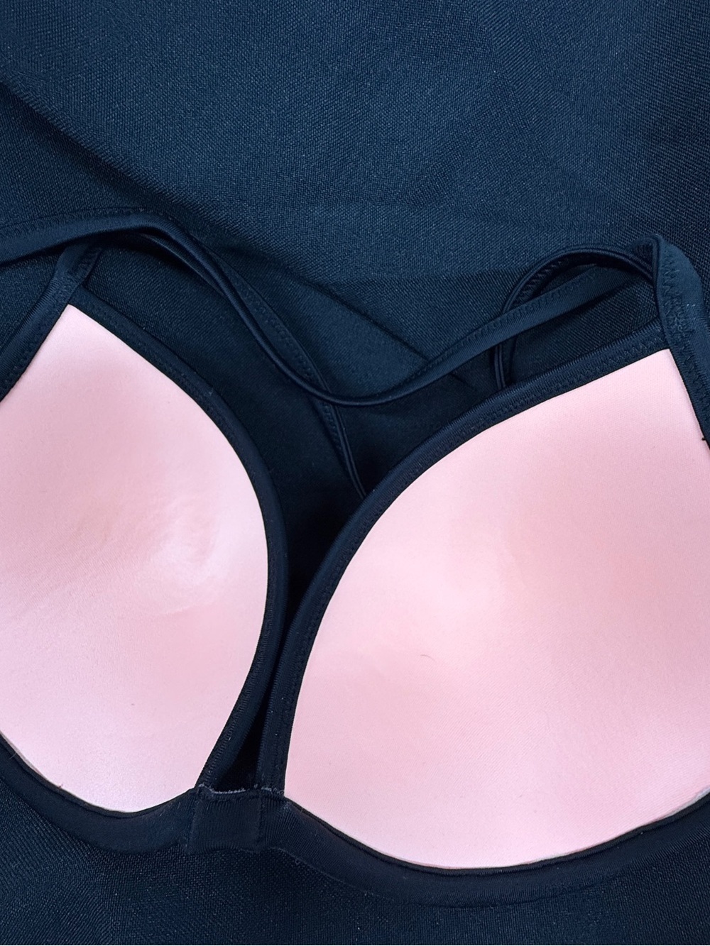Victoria's Secret Coral Pink Padded Triangle Bra with Black Trim - Picture 10 of 12